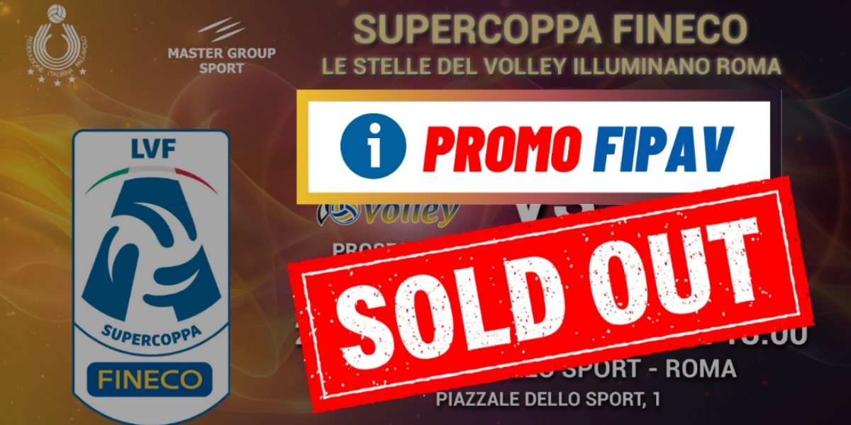 Supercoppa: sold out i biglietti per i tesserati FIPAV